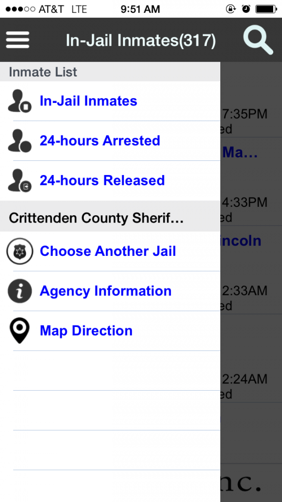 Jail Roster App Crittenden County Sheriff’s Department